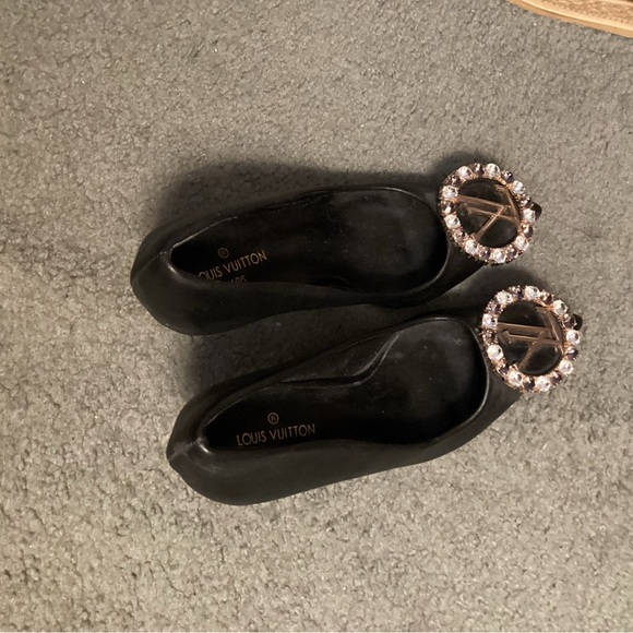 Louis Vuitton Black Heels with Embellished Detail - Picture 3 of 5